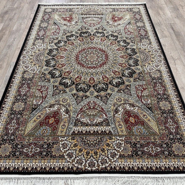 Ковер турецкий Абришим 3809A navy прямоугольный