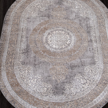Ковер 04073C - GREY / BROWN - Овал - коллекция ARMINA