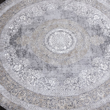 Ковер 04073C - GREY / BROWN - Круг - коллекция ARMINA