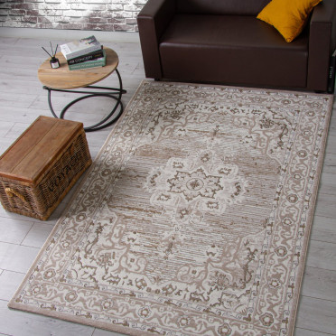 Ковер 04089A - CREAM HB / LIGHT GRI HB - Прямоугольник - коллекция NOVA