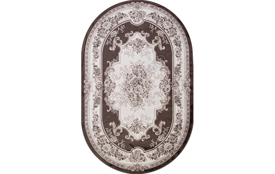 Ковер Valencia Delux 4015 - BROWN - Овал 