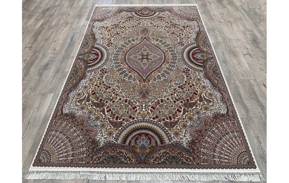 Ковер турецкий Абришим 3843 crem прямоугольный