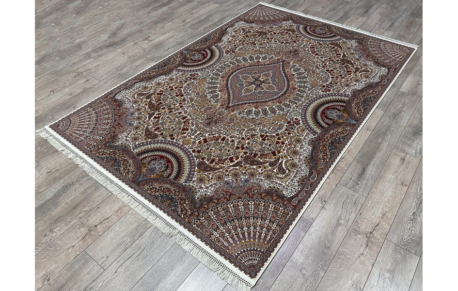 Ковер турецкий Абришим 3843 crem прямоугольный