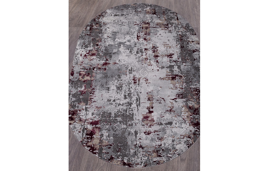 Ковер 23319 - 950 GREY / PURPLE - Овал GRAND