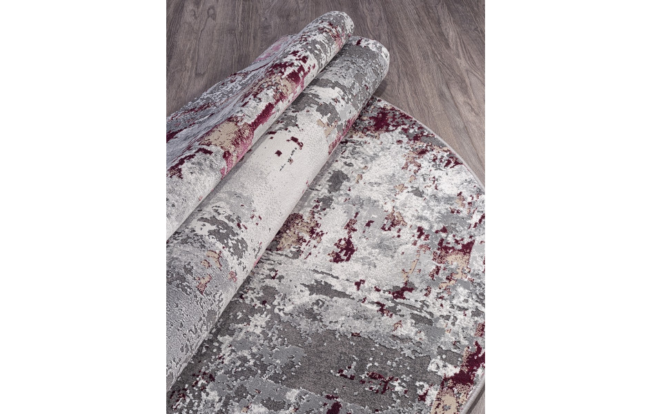 Ковер 23319 - 950 GREY / PURPLE - Овал GRAND