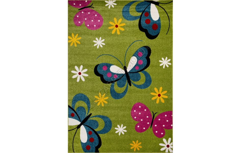 Детский ковер с бабочками 0772 - GREEN RIO