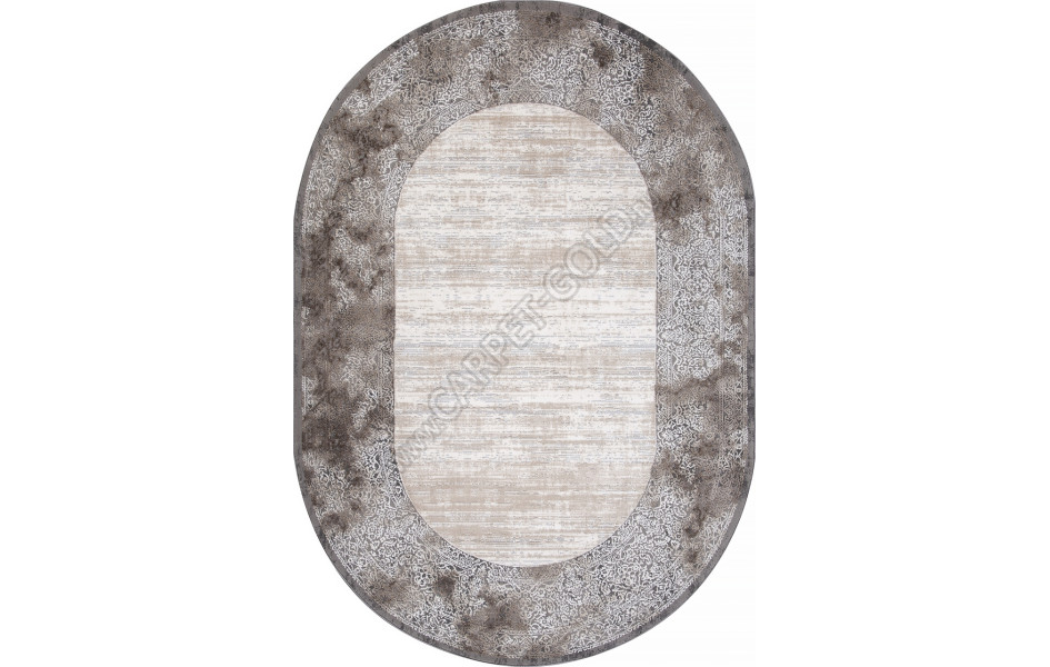 Ковер 04070C - GREY / BROWN овал ARMINA