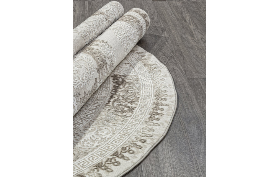 Ковер 04087A - BROWN / BROWN - Круг - коллекция ARMINA