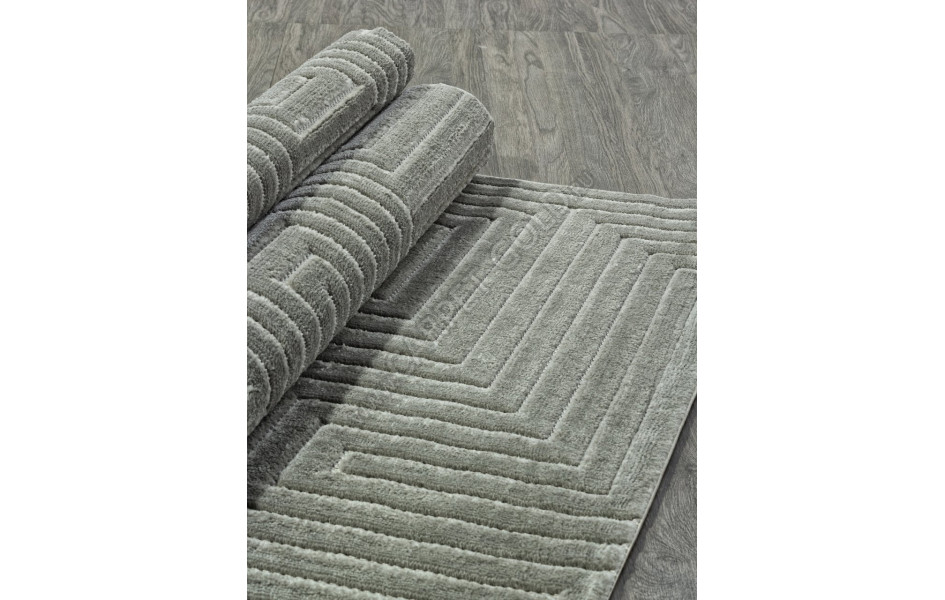 Ковер D786AG - GREY / GREY - Прямоугольник - коллекция JUNO