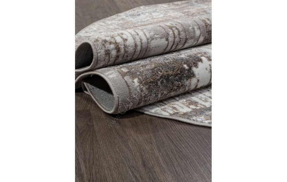 Ковер 06735B - CREAM HB / GREY - Овал - коллекция PARADIZE