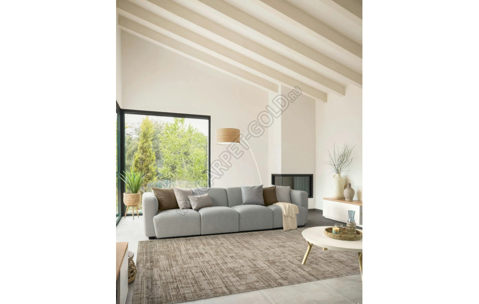 Ковер F415AE - BEIGE / L.BROWN - Прямоугольник - коллекция AFINA