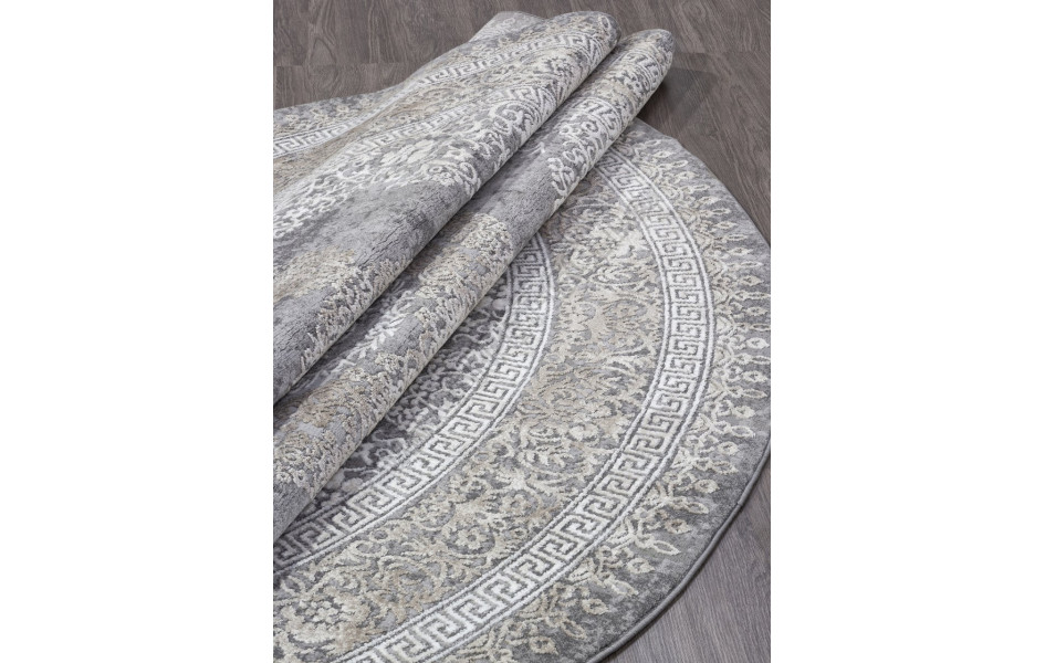 Ковер 04073C - GREY / BROWN - Круг - коллекция ARMINA