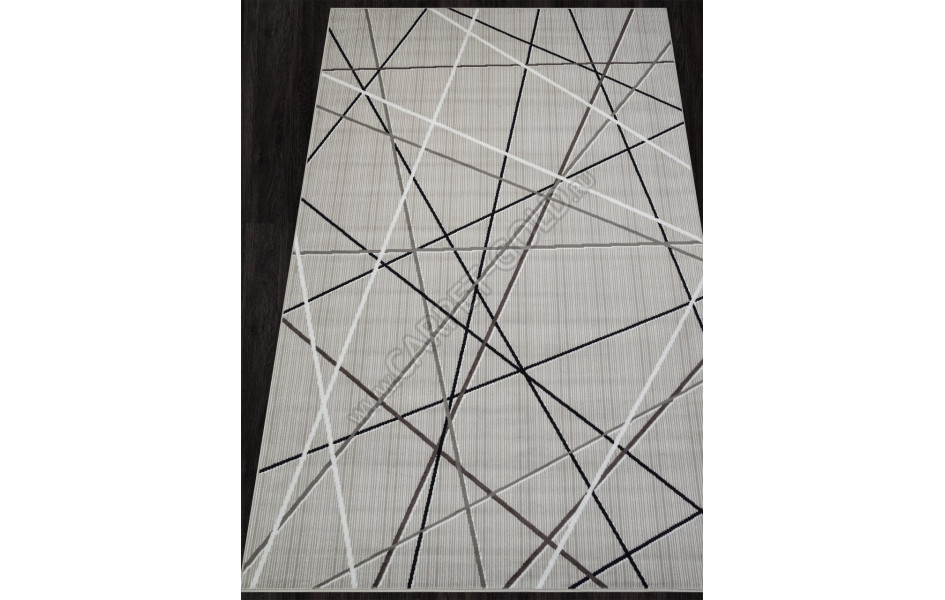 Ковер F395 - GRAY - Прямоугольник - коллекция SILVER