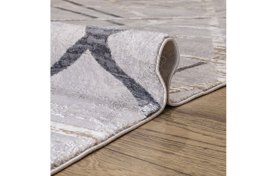КОВРЫ ДИЗАЙН N914A ЦВЕТ SH_CREAM / SH_L_GRAY Prado