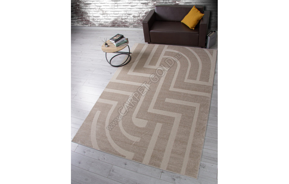 Ковер F439 - LIGHT BEIGE - Прямоугольник - коллекция DIOS