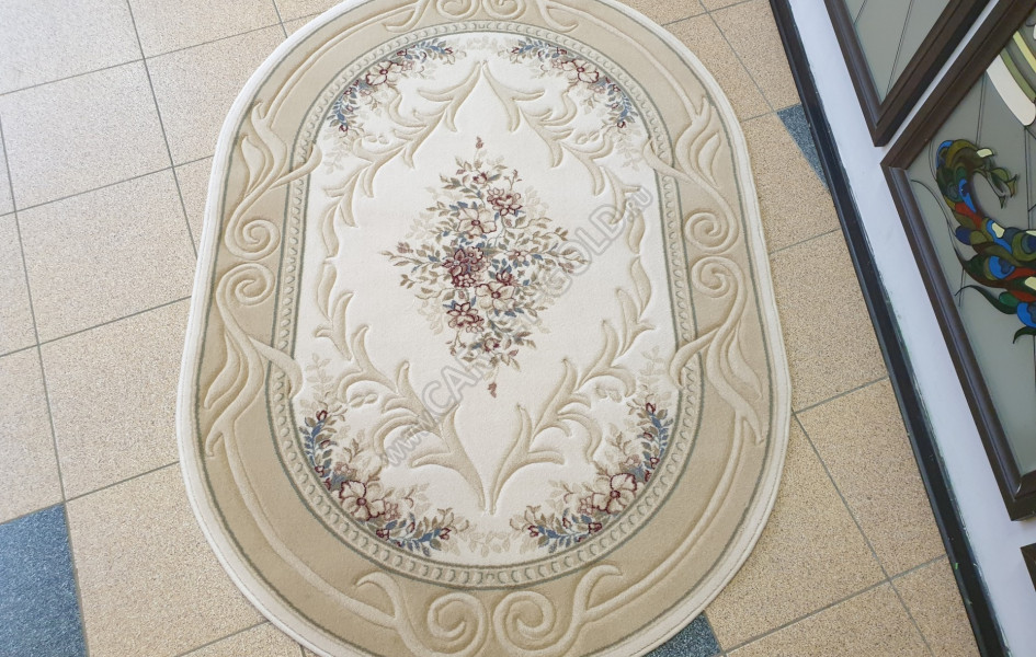 Молдавский шерстяной ковер Premium 2518-2-51053 Oval